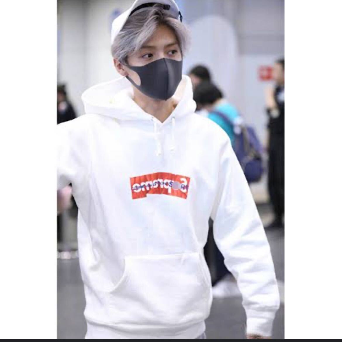 L Supreme × COMME des GARCONS Box Logo 白 シュプリーム L Supreme × COMME des GARCONS Box Logo 白 シュプリーム