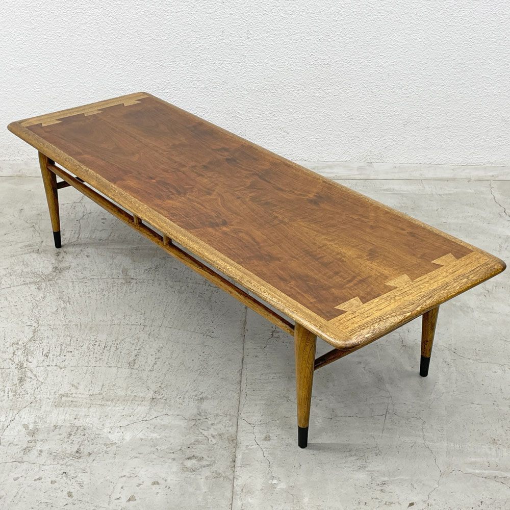 〓 レーン LANE アクレイム acclaim コーヒーテーブル Coffee table ダブテイル USビンテージ 60's ミッドセンチュリーデザイン