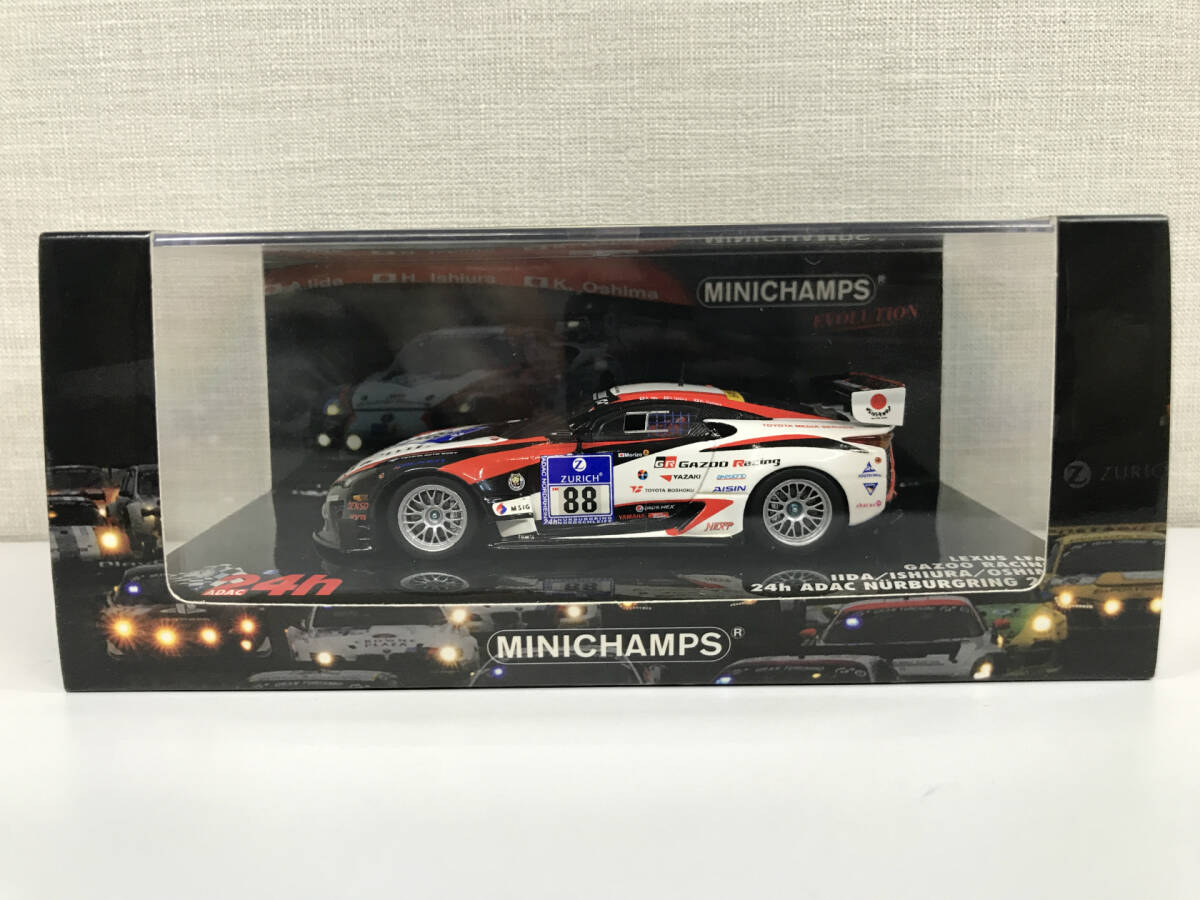 【１円スタート】1/43 ミニチャンプス レクサス LEXUS LFA Gazoo Racing 2011 ニュルブルクリンク24H #88 MINICHAMPS 437 111688 ZY