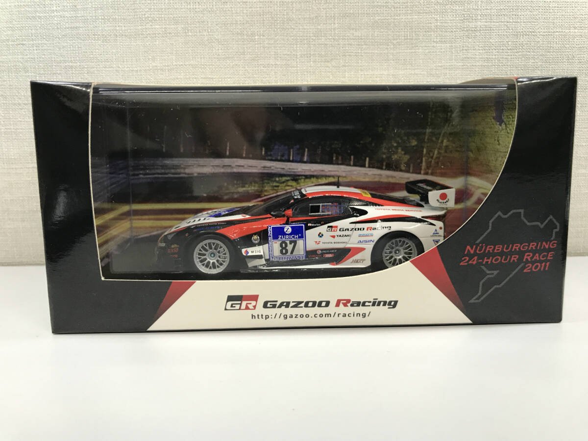 【１円スタート】1/43 エブロ レクサス LEXUS LFA Gazoo Racing 2011 ニュルブルクリンク 24H #87 EBBRO ZY