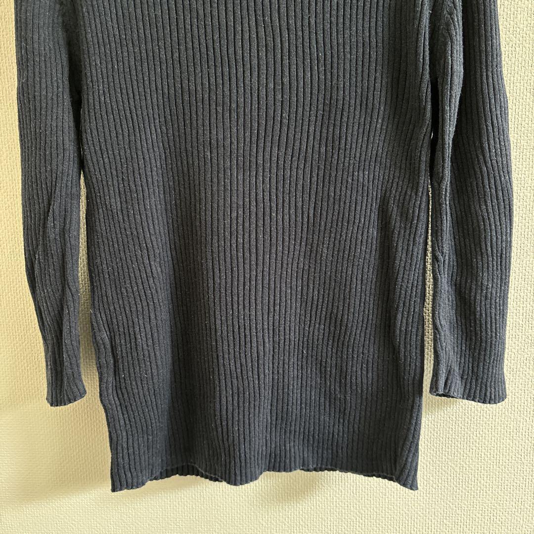  Urban Research V neck knitted navy [ free ] simple 