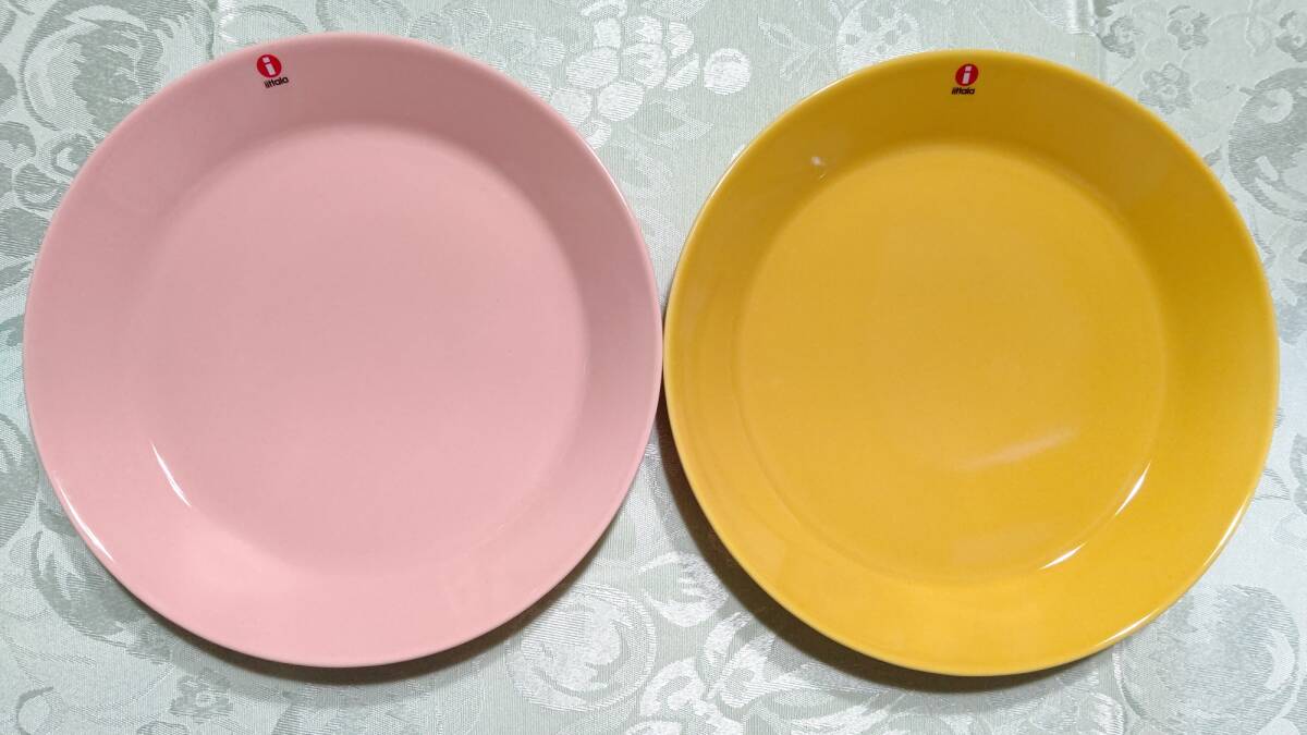 814-1 イッタラ ティーマ プレート 21cm×3㎝ 2枚セット（ Honey & Powder )