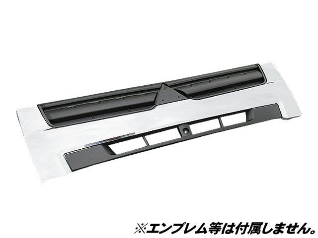 三菱 ふそう ブルーテック キャンター メッキ グリル フロント インナーブラック H22年11月～R2年10月 純正交換 2ｔ ワイド 送料無料/5