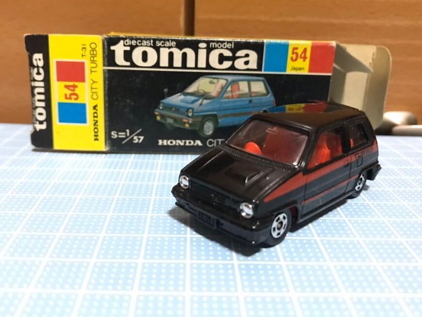 トミカ 黒箱 ホンダ シティ ターボ CITY TURBO No.54 日本製 黒 トミカ 黒箱 ホンダ シティ ターボ CITY TURBO No.54 日本製 黒