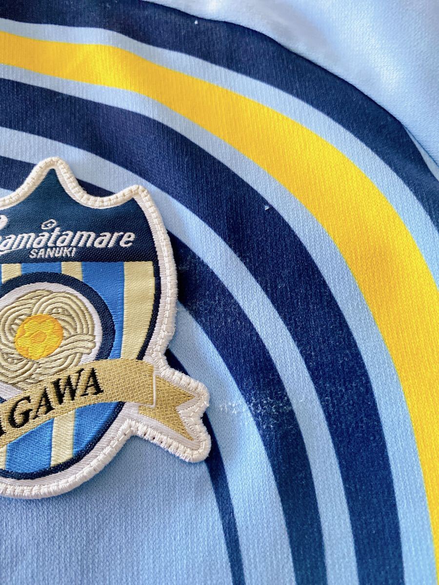 カマタマーレ讃岐 香川県 香川 jリーグ サッカー ユニフォーム アスレタ ATHLETA 半袖 シャツ 非売品 支給 代表 國體 選抜 四國 メンズL