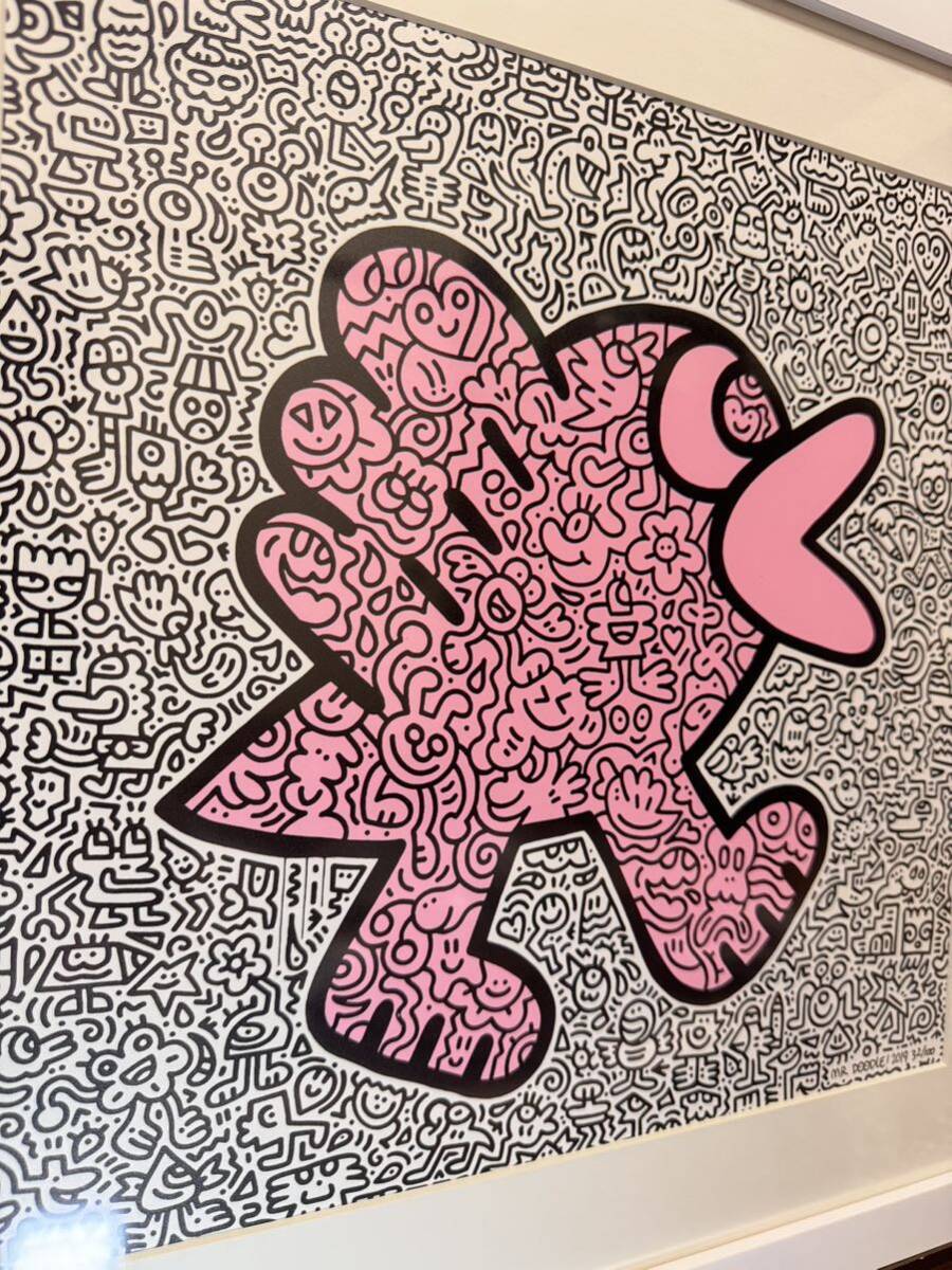Mr Doodle(ミスター・ドゥードゥル)版画　Pink Bird Mr Doodle(ミスター・ドゥードゥル)版画 Pink Bird