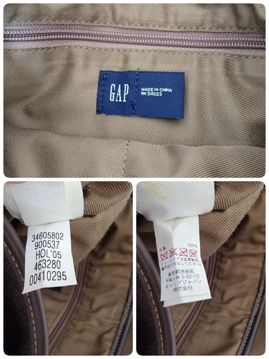 00S】Y2K ギャップ OLD GAP 牛革 レザーショルダーバッグ 茶 00S】Y2K ギャップ OLD GAP 牛革 レザーショルダーバッグ 茶