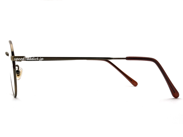 METAL ROUND BOSTON SUNGLASS BRONZE × CLEAR/ раунд Boston bronze рама бесцветные линзы круглый модные очки без линз Vintage retro Classic 