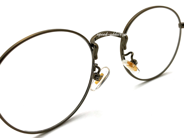 METAL ROUND BOSTON SUNGLASS BRONZE × CLEAR/ раунд Boston bronze рама бесцветные линзы круглый модные очки без линз Vintage retro Classic 