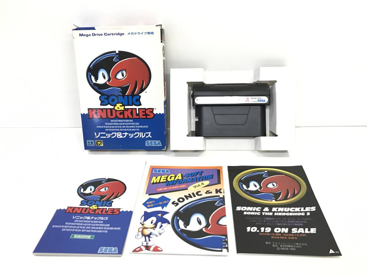 8.26.8珍品 SEGA/セガ MD メガドライブ ソニック&ナックルズ 8.26.8珍品 SEGA/セガ MD メガドライブ ソニック&ナックルズ