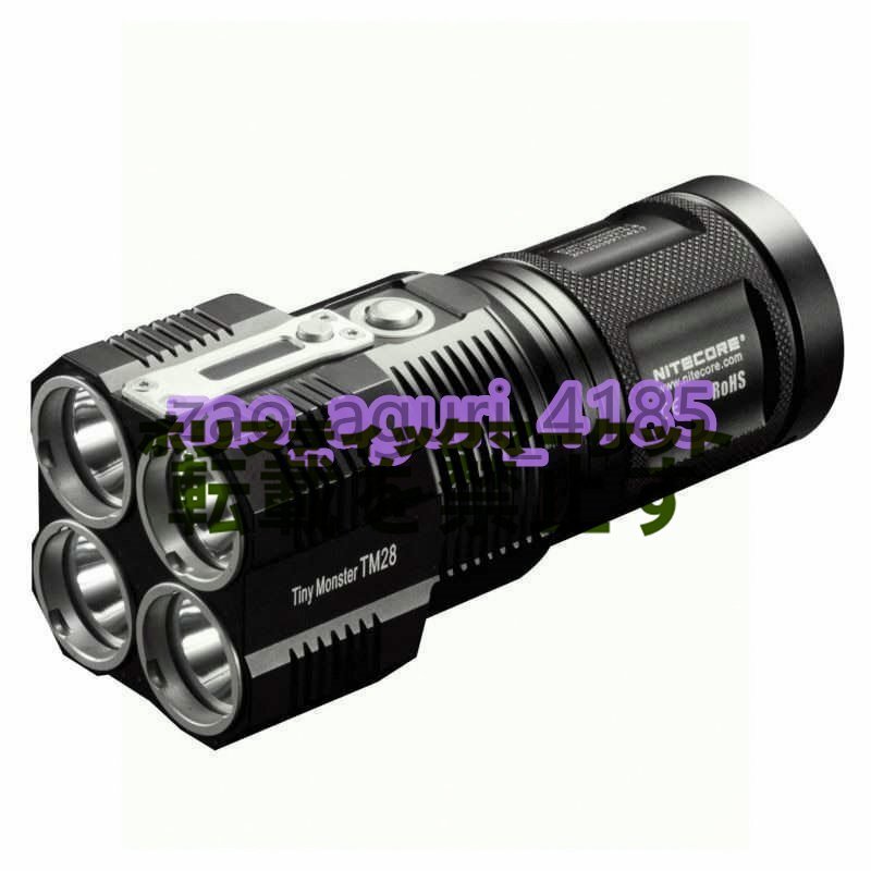 Nitecore TM28 6000lm CREE XHP35 LED 懐中電燈 ＋18650 リチウムイオン充電池 セット アウトドア キャンプ 防災(zāi)グッズ 登山
