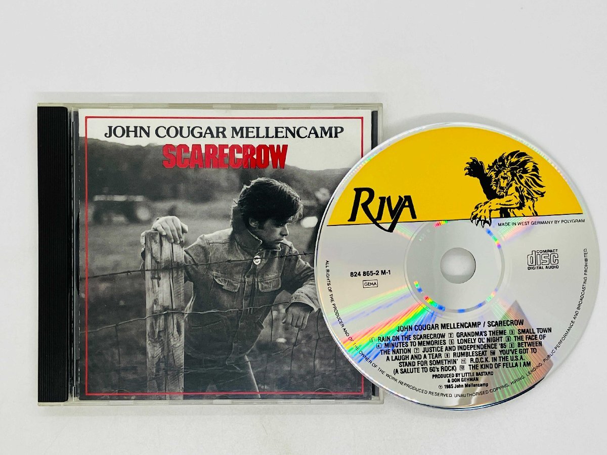  быстрое решение CD запад . запись JOHN COUGAR MELLENCAMP / SCARECROW / John * пума *me Len кемпинг s уход черный uWest Germany 824 865-2 S02