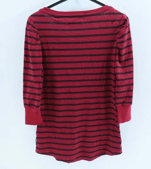 D39/MAISON SCOTCH/メゾン スコッチ ボーダー ７分袖シャツ P(XS) 新品未使用　n