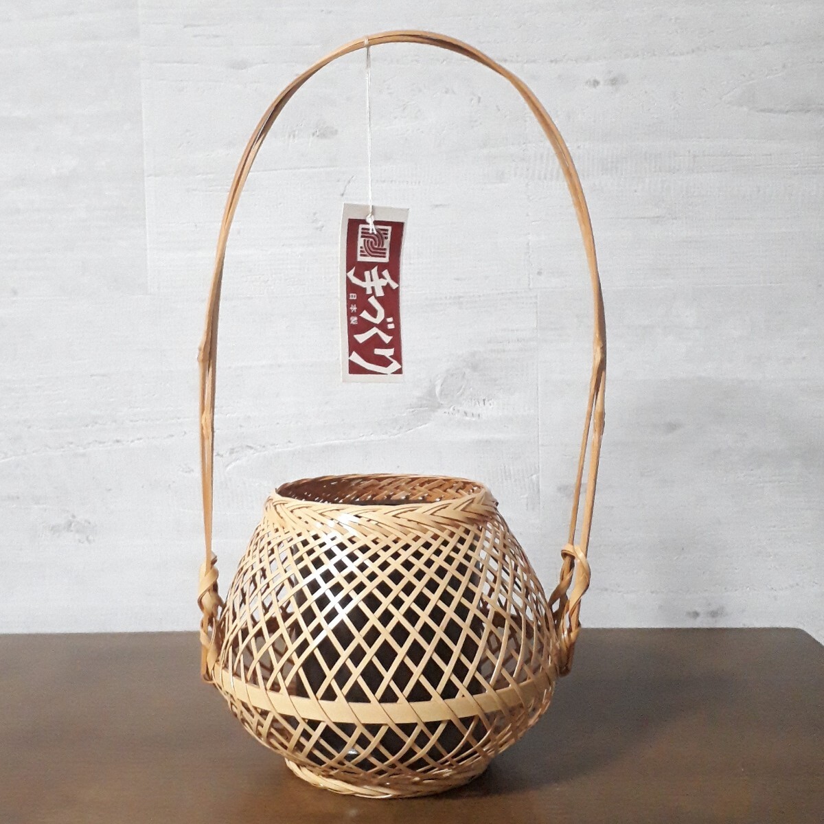 手付き花籠 竹細工 竹編み 花入れ 竹籠 花籠 花器 工芸品 和室 手付き花籠 竹細工 竹編み 花入れ 竹籠 花籠 花器 工芸品 和室