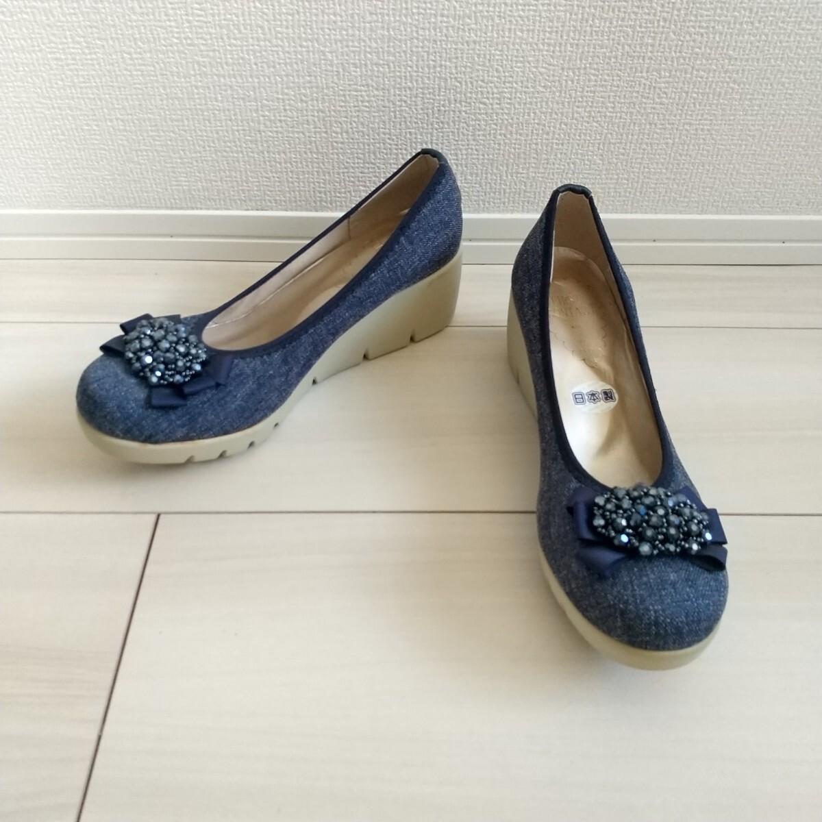 （650）FIRST CONTACT ネイビー パンプス（24.0cm）