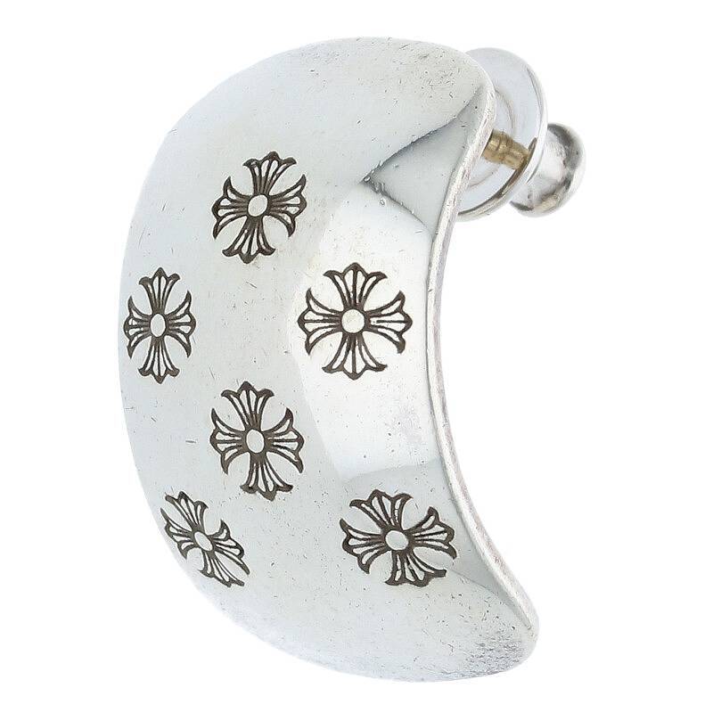 【値下げ】 CHプラスベント ピアス クロムハーツ シルバーピアス OS06 中古 イヤリング、ピアス