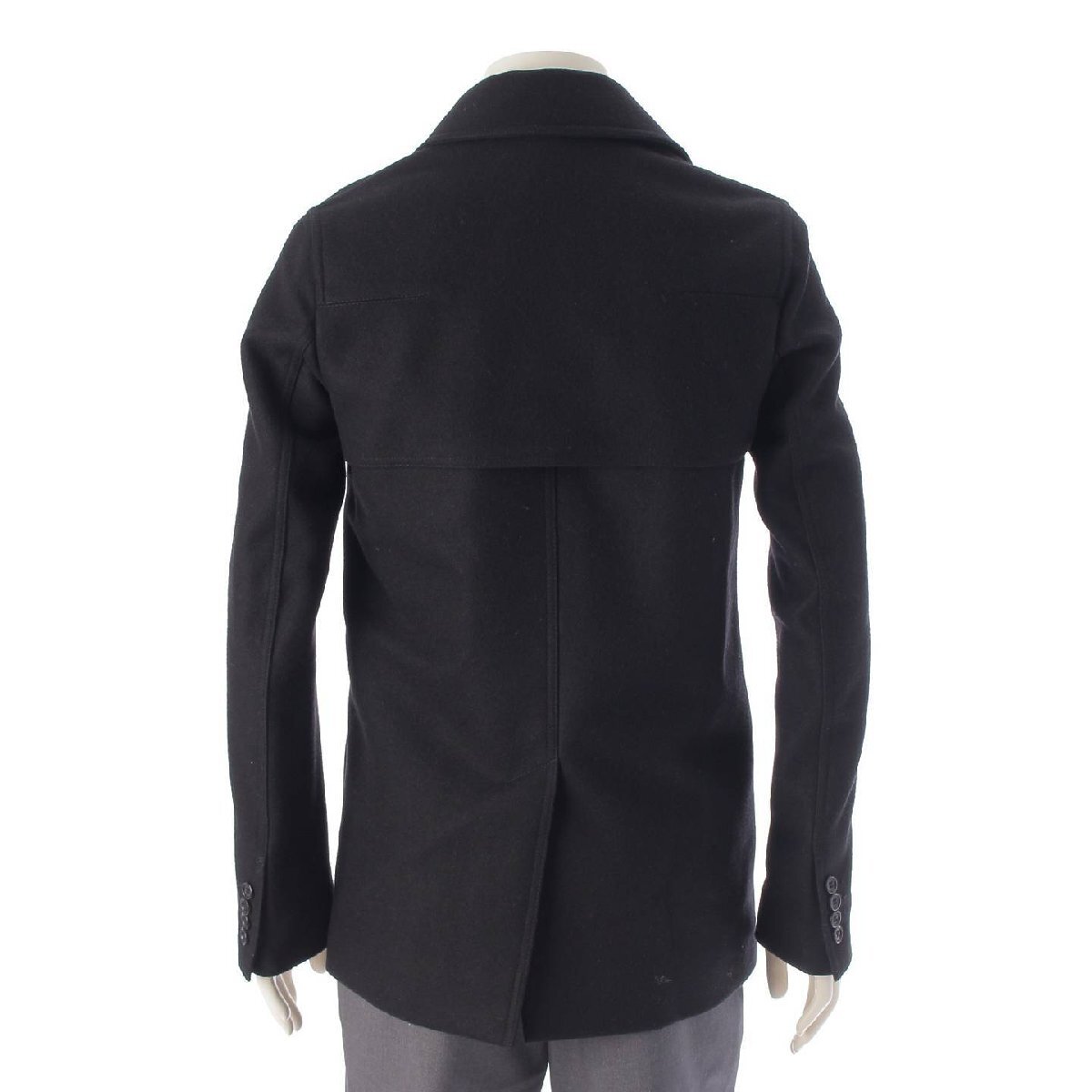 【ディオール】DIOR　メンズ 11AW ウール メルトン Pコート133C407A0315 ブラック 44 【中古】【正規(guī)品保証】214198