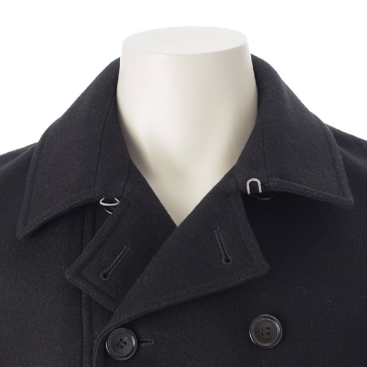 【ディオール】DIOR　メンズ 11AW ウール メルトン Pコート133C407A0315 ブラック 44 【中古】【正規(guī)品保証】214198