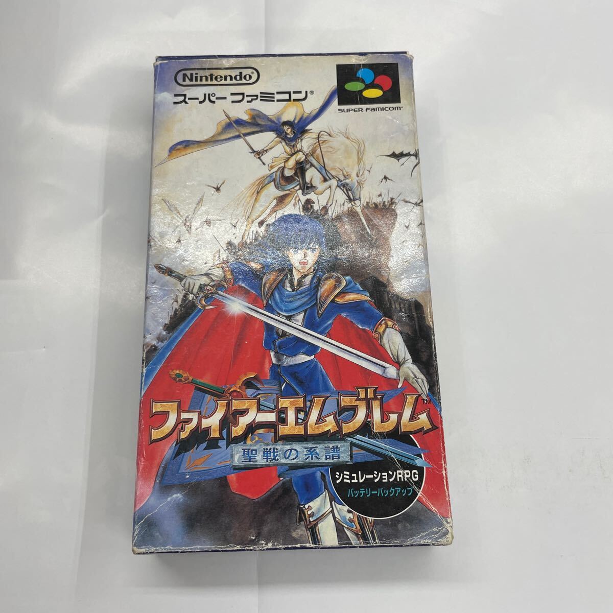 ｂ　中古　タイトル画面まで確認済　端子掃除済★ファイアーエムブレム 聖戦の系譜★SFC★箱/説明書付★任天堂★スーパーファミコン