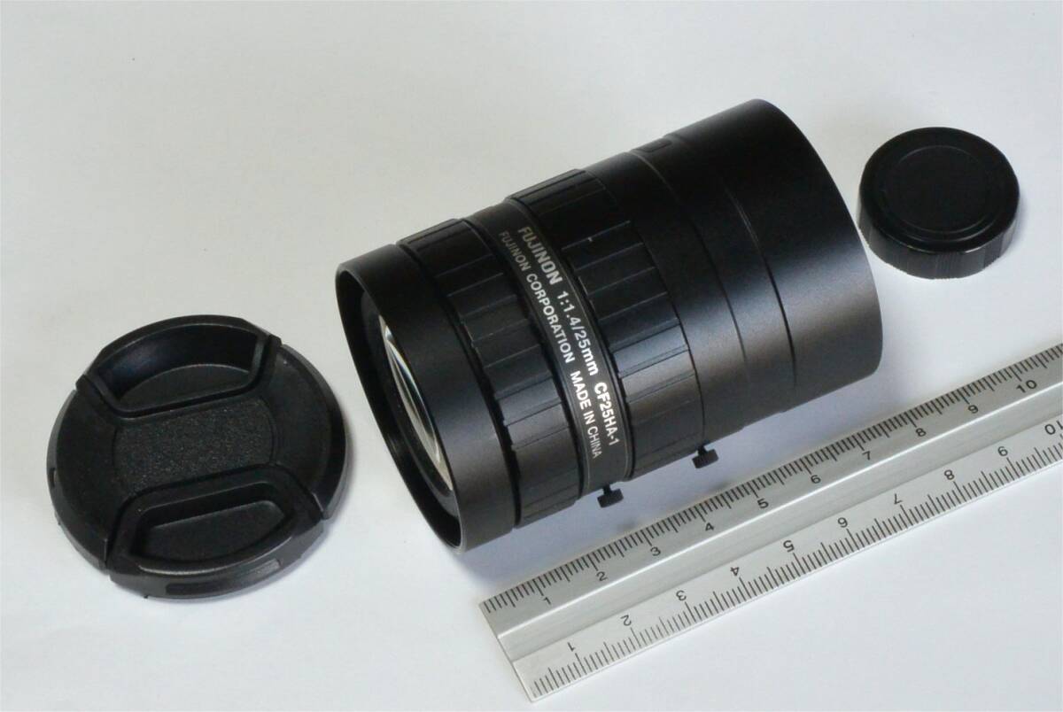 ★ Fujinon/フジノン　CF25HA-1　1.5メガピクセル レンズ　25mm F1.4　1”　Cマウント　FA産業用　TV LENS 150万画素 (B)