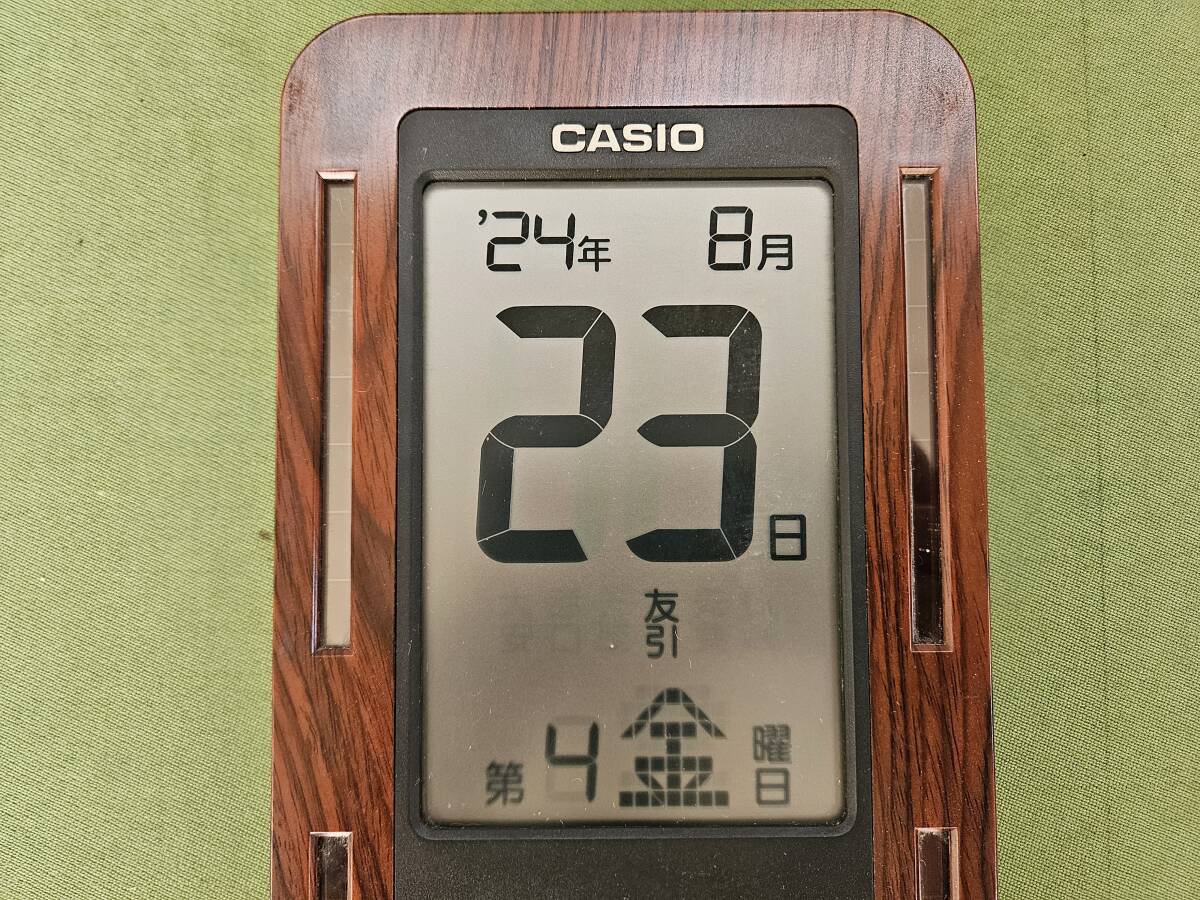 CASIO カシオ ソーラー電波時計 置き掛け兼用 IDS-260J 電波時計 CASIO カシオ ソーラー電波時計 置き掛け兼用 IDS-260J 電波時計