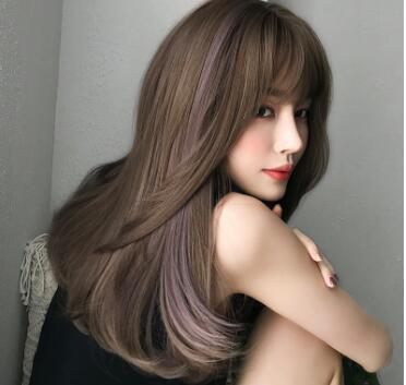 新品 人毛100％ ロングストレート つむじ部分手植え 自然に見えますフルウィッグ かつら ヘアアクセサリー サラサラ 自然