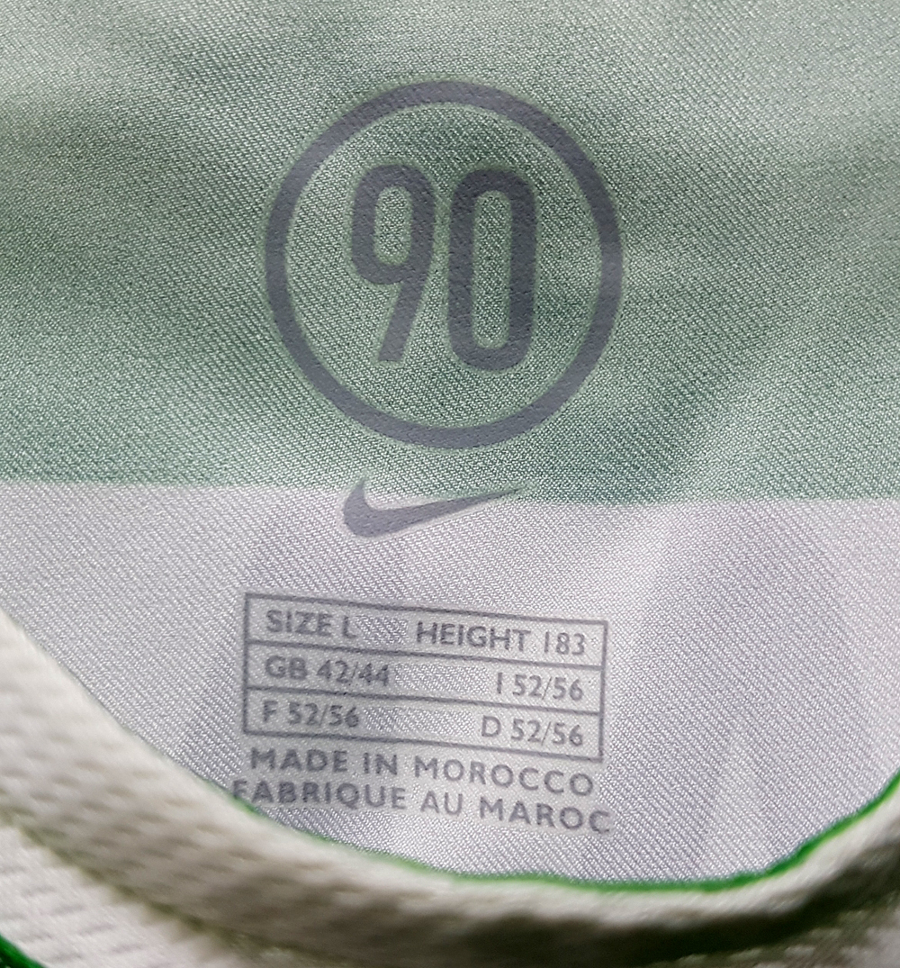 06-07セルティック Celtic(H)＃25 中村俊輔 NAKAMURA 選手用長袖 nike正規(guī) Dwango Cup XL