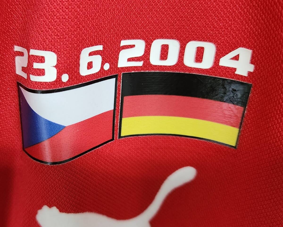 ユーロ04 チェコ Czech(H)#10 トマーシュ?ロシツキー Rosicky 半袖 正規(guī)PUMA Euro 2004仕様 XL