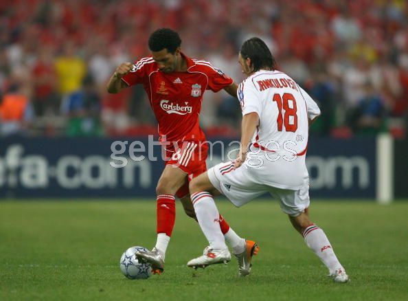 06-07 リバプール Liverpool LFC(H)＃16 ジャーメイン?ペナント PENNANT 半袖 2007 UEFA CL決勝戦仕様 L