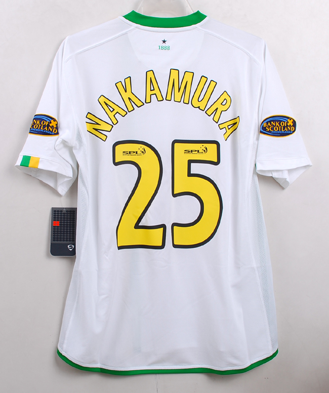 06-07 セルティック Celtic(3rd)＃25 中村俊輔 選手用半袖 nike スコットランドリーグ戦仕様 L