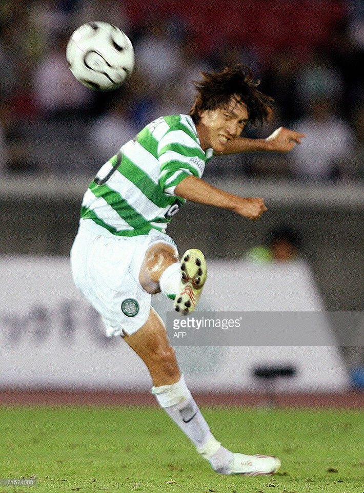 06-07セルティック Celtic(H)＃25 中村俊輔 NAKAMURA 選手用長袖 nike正規(guī) Dwango Cup XL
