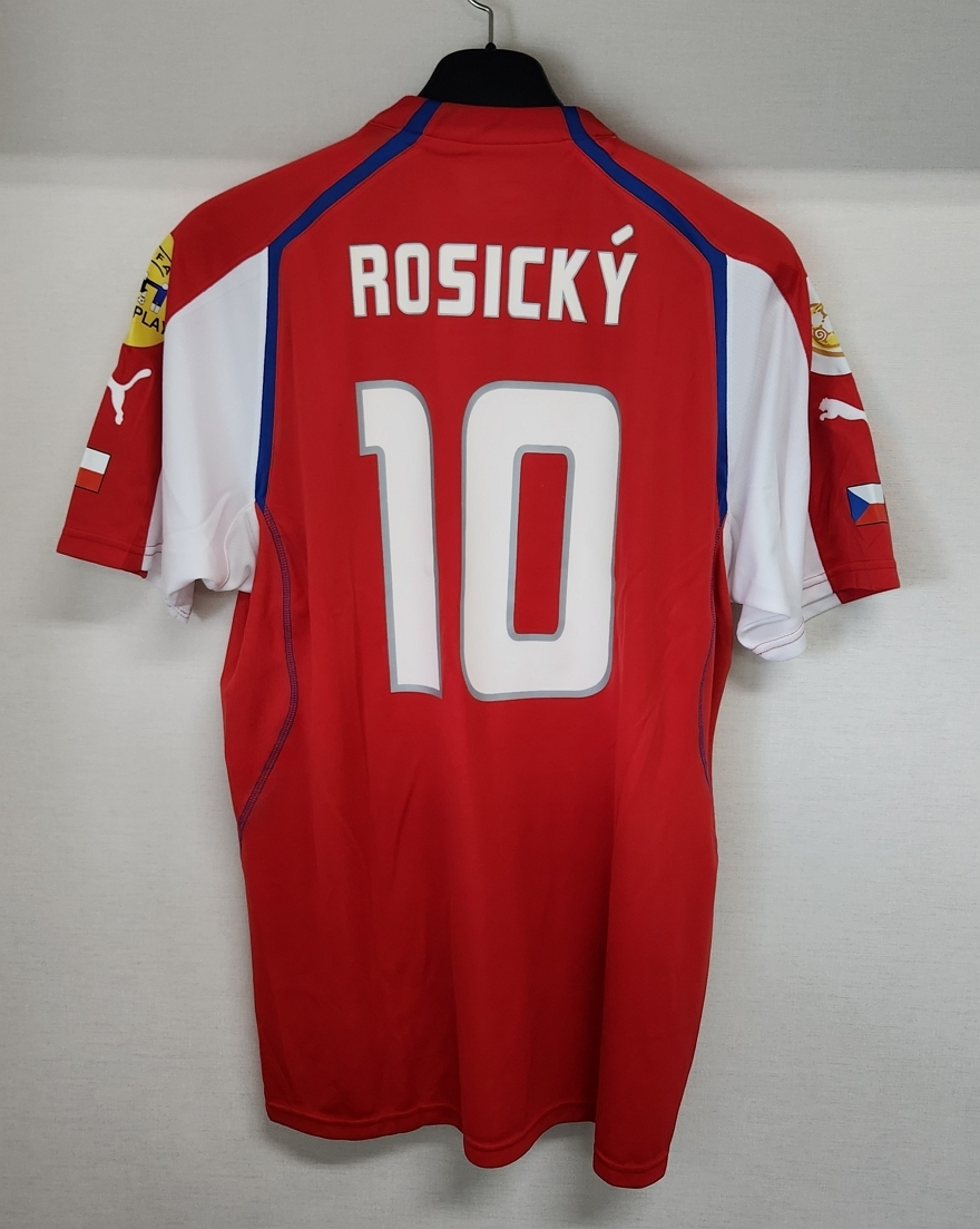 ユーロ04 チェコ Czech(H)#10 トマーシュ?ロシツキー Rosicky 半袖 正規(guī)PUMA Euro 2004仕様 XL