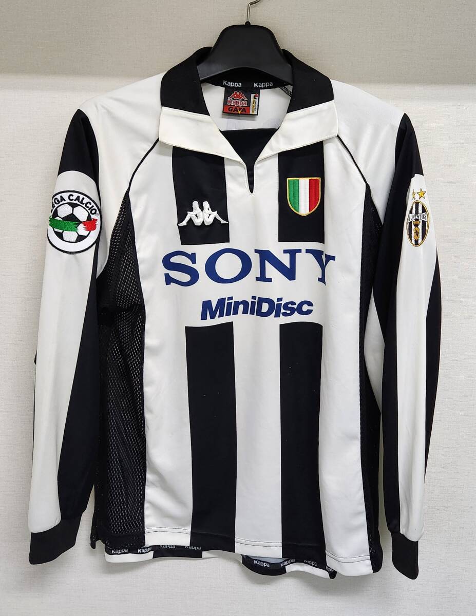 97-98ユベントス Juventus(H)#21 ジダン ZIDANE 長(zhǎng)袖 100周年 UEFA CL仕様 L