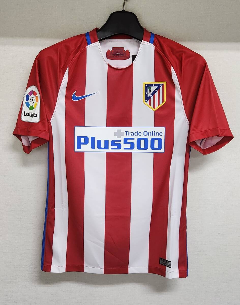 16-17 アトレティコ?マドリッド Atletico Madrid(H)#7 グリーズマン Greizmann 半袖 ラ?リーガ仕様 S