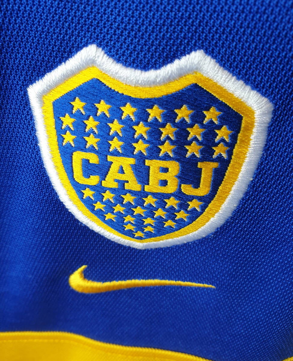 02ボカ?ジュニアーズ BOCA Juniors(H)#10 フアン?ロマン?リケルメ RIQUELME 半袖 nike正規(guī) リーグ仕様 XL