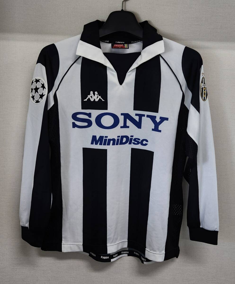 97-98yu отдушина sJuventus(H)#21ji Dan ZIDANE длинный рукав 100 годовщина UEFA CL specification S