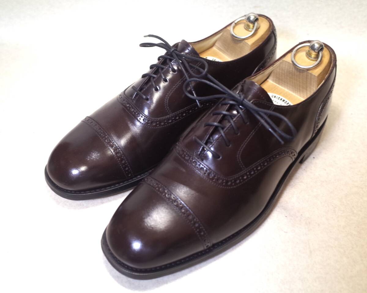 【即決価格落札で送料無料】4441■BOSTONIAN/ボストニアン■ブローグ/キャップトゥ/ストレートチップ/グッドイヤー/27-27.5cm■