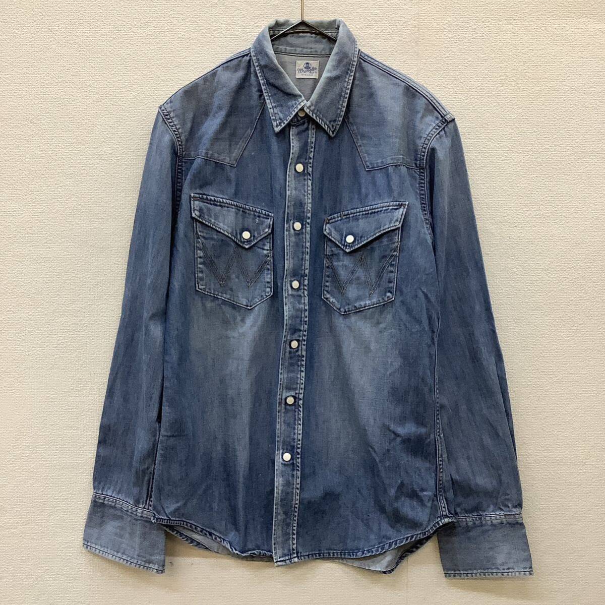 Wrangler ラングラー ウォッシャブル デニムシャツ ウエスタン Wrangler ラングラー ウォッシャブル デニムシャツ ウエスタン