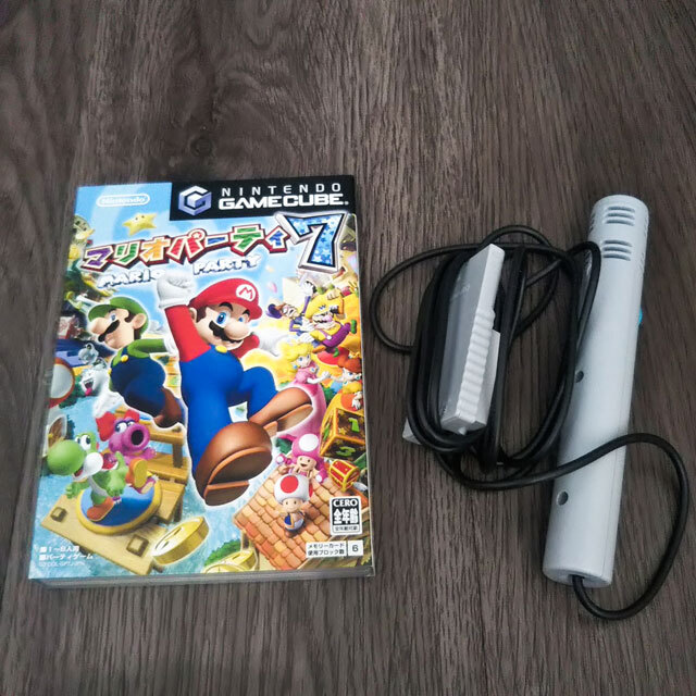 Nintendo Game Cube Mario вечеринка 7 Mike комплект Nintendo nintendo GAME CUBE soft текущее состояние доставка 