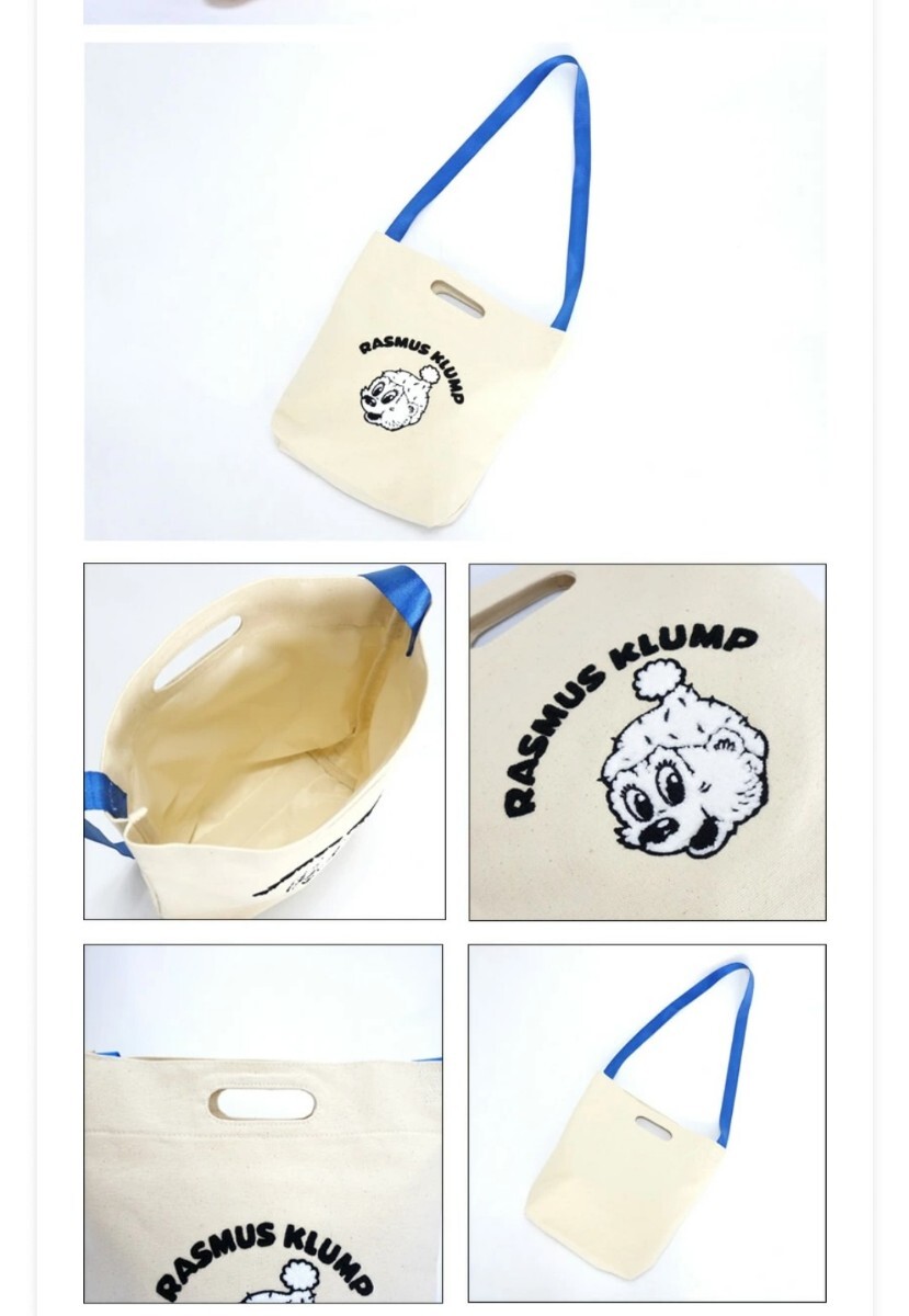 匿名配送】新品未開封　RASMUS KLUMP ラスムスクルンプ　2WAY トートバッグ　サガラ刺繍　帆布