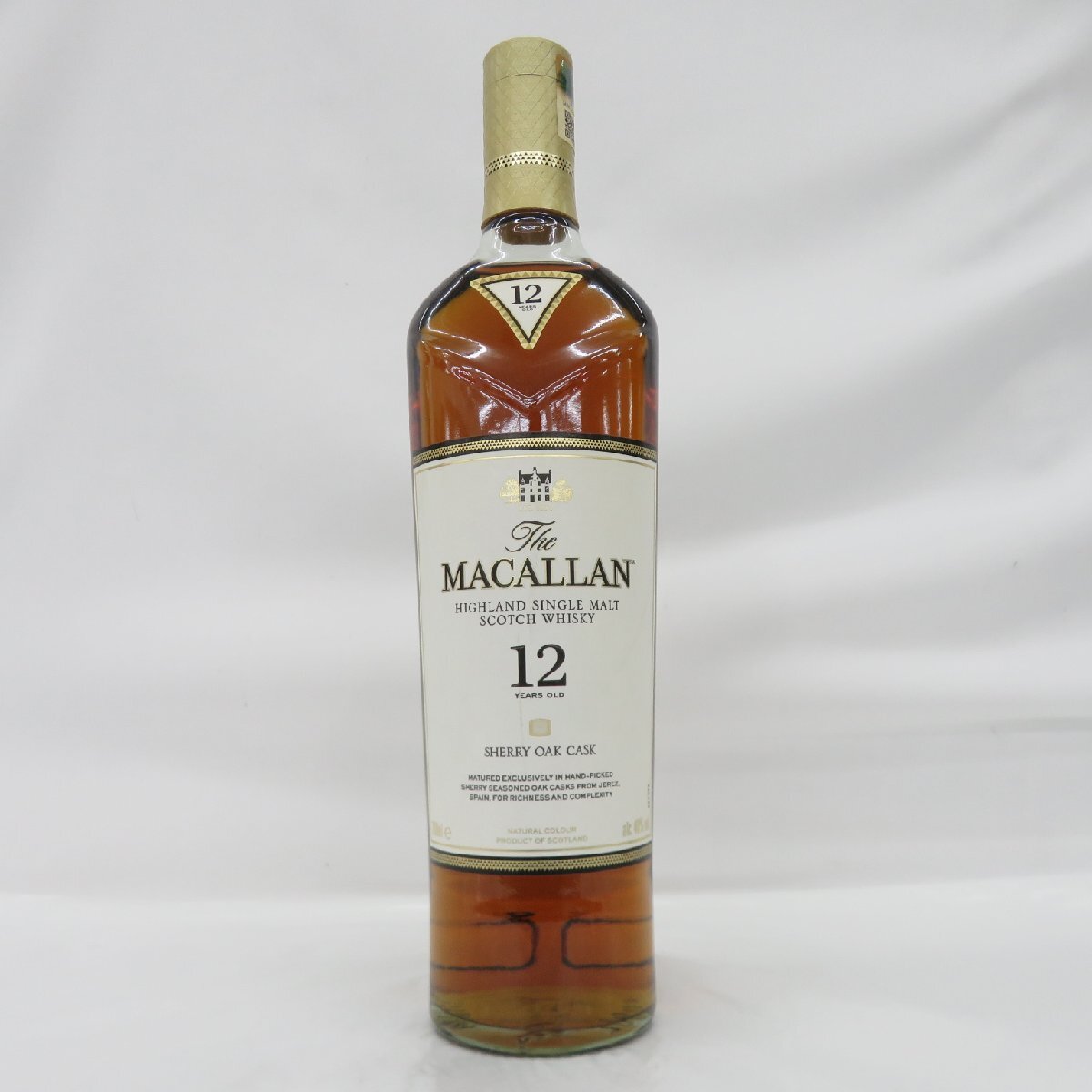 【未開栓】The MACALLAN ザ・マッカラン 12年 シェリーオーク ウイスキー 700ml 40% 11647132 0823
