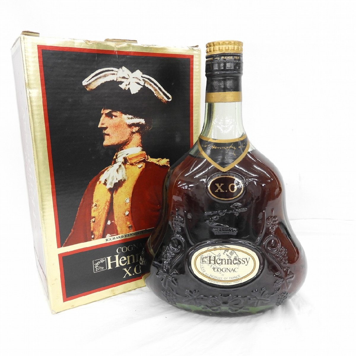 【未開栓】Hennessy ヘネシー XO 金キャップ グリーンボトル ブランデー 700ml 40% 箱付 11656610 0826