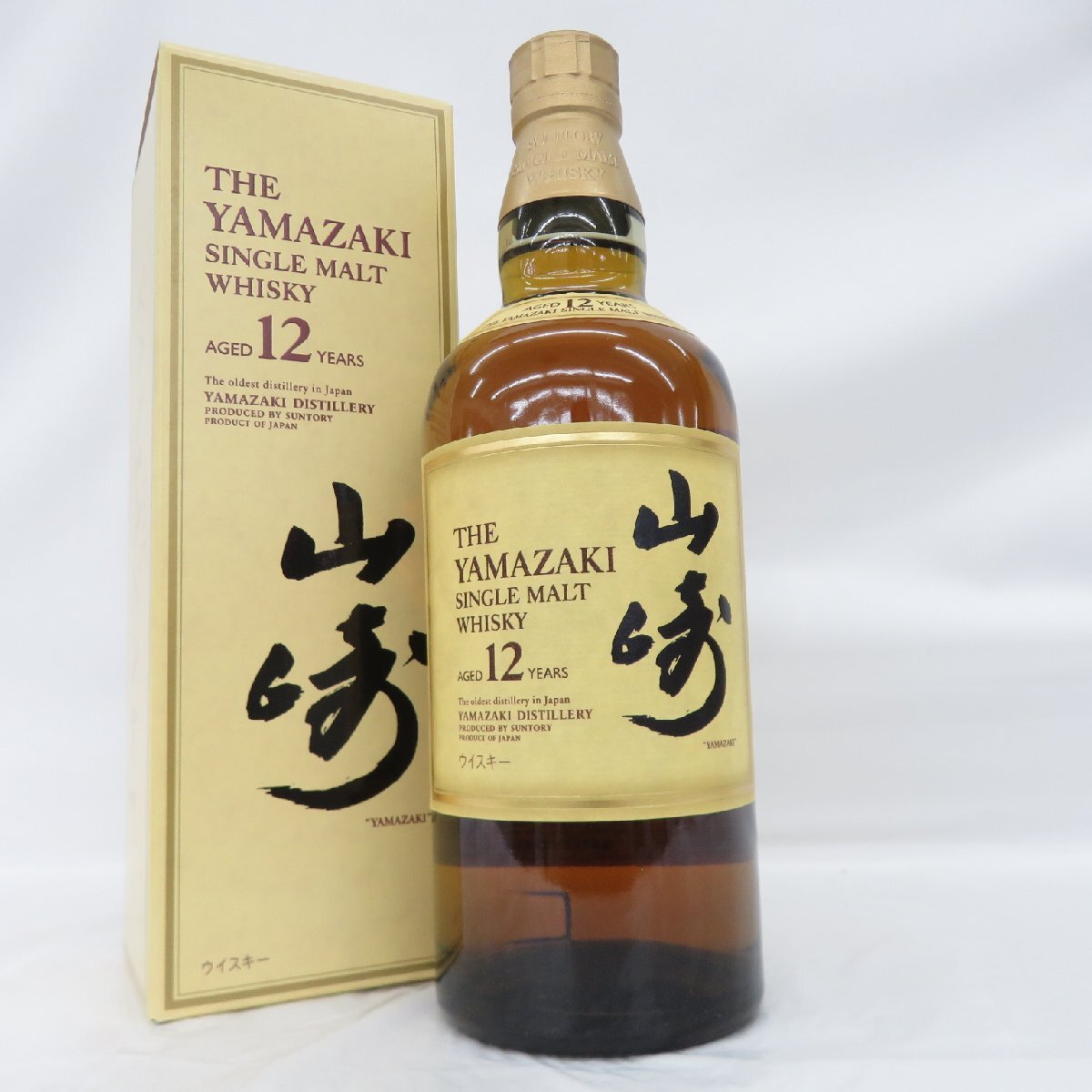 【未開栓】SUNTORY サントリー 山崎 12年 シングルモルト 旧 ウイスキー 700ml 43％ 箱付 11653893 0827