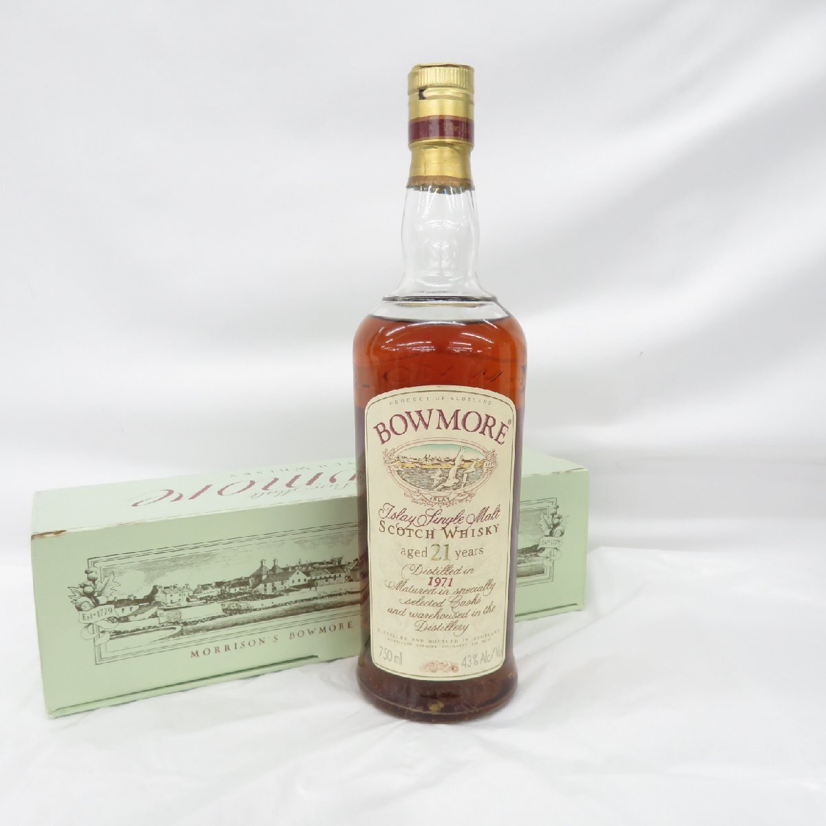 Yahoo!オークション - 【未開栓】BOWMORE ボウモア 21年 カモメ