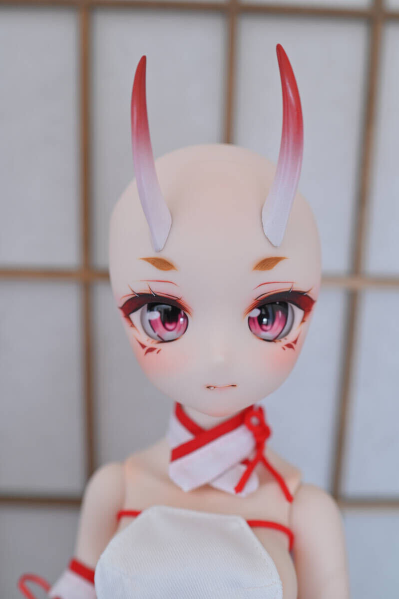 セブンイレブン 冬ギフト カタログ Yahoo!オークション - 鬼娘カスタム DDH-28セミホワイト肌 狐花 パーツ