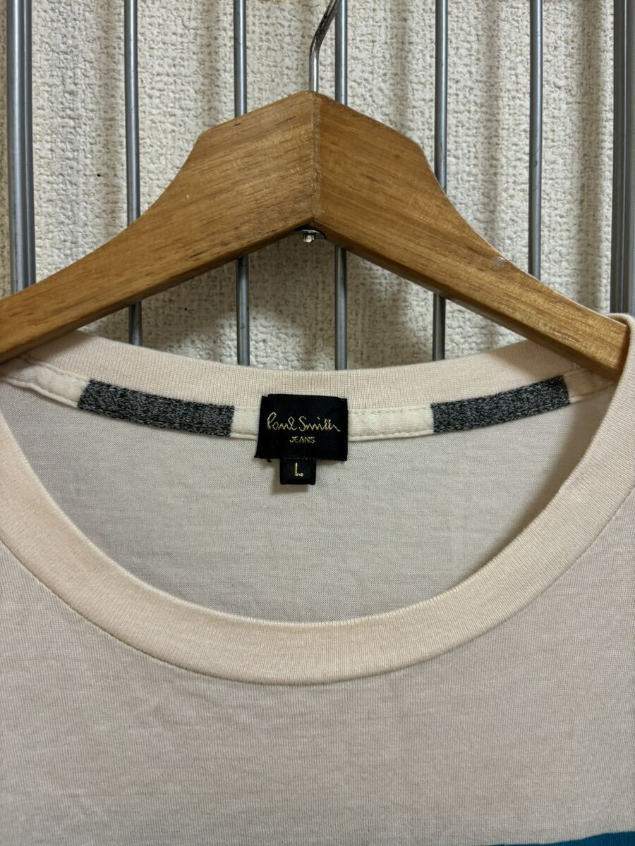 ［Paul Smith JEANS］ポールスミス　ボーダーTシャツ 半袖　L Y3436