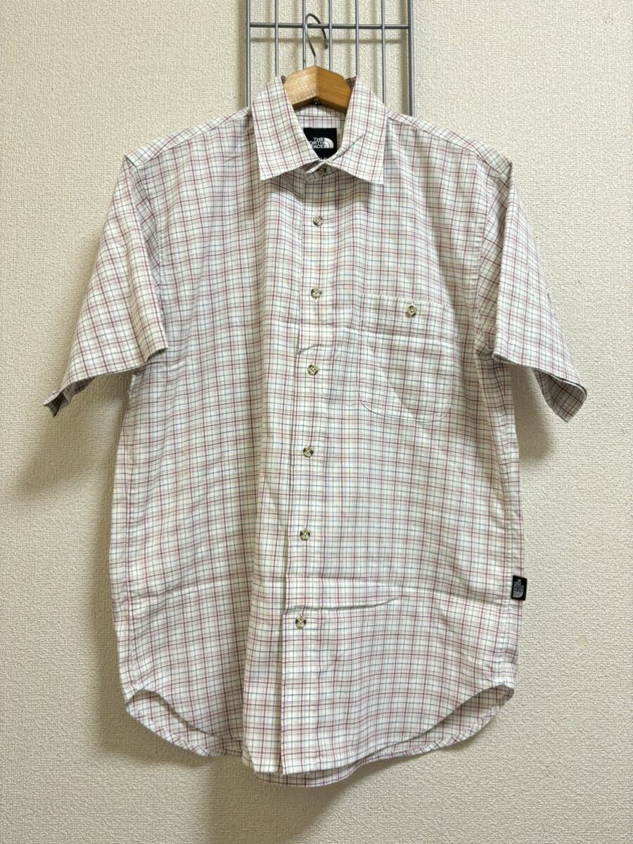 ［THE NORTH FACE］ノースフェイス 半袖シャツ チェック　M Y3475