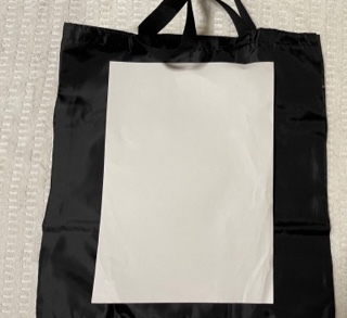 未使用★フォション★エコバッグ★黒★収納ポーチ付き★A4入ります★トートバッグ_画像3