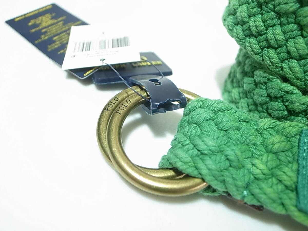 POLO RALPH LAUREN O-RING BELT 編み込み Oリング ベルト GREEN POLO RALPH LAUREN O-RING BELT 編み込み Oリング ベルト GREEN
