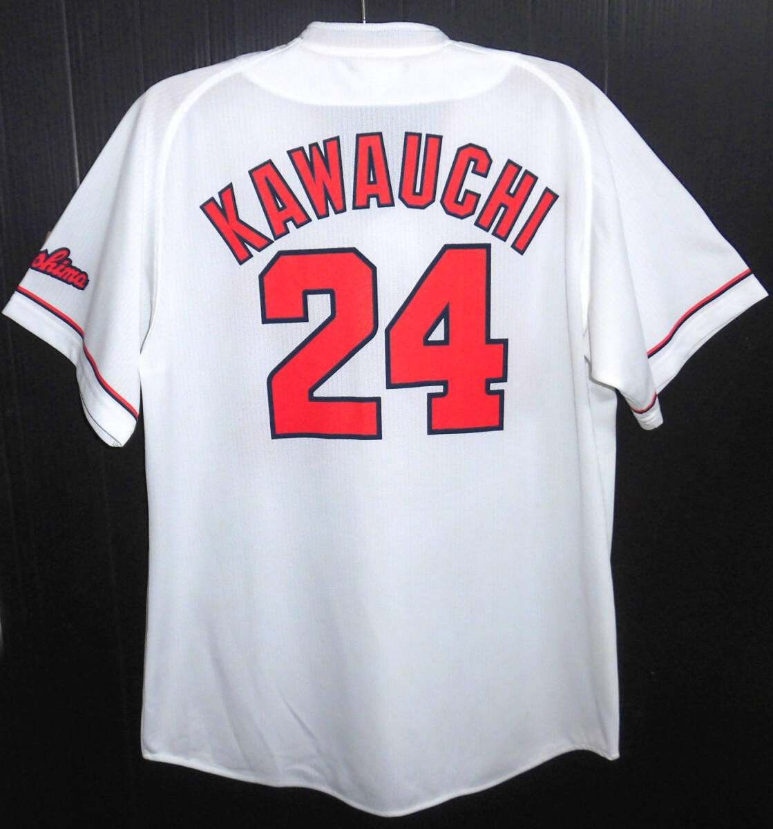 HQユニフォーム(ビジター) 24河内　貴哉 極美品 CARP 広島カープ #24 河内貴哉 レプリカユニフォーム O